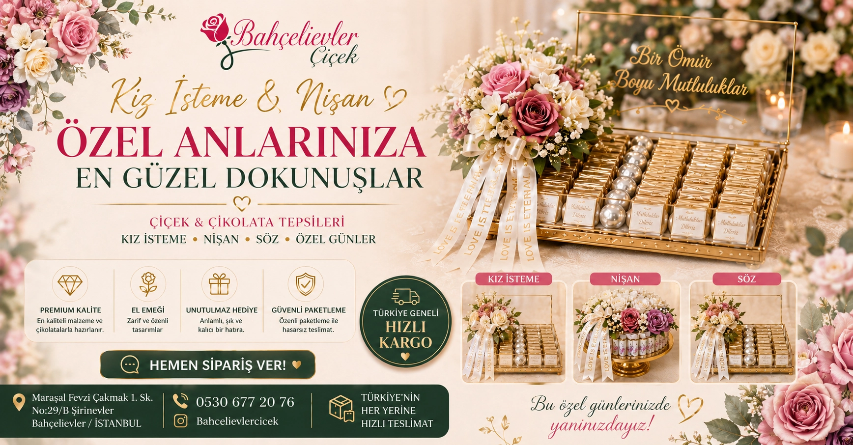 Anneler Gününe Özel Çiçekler
