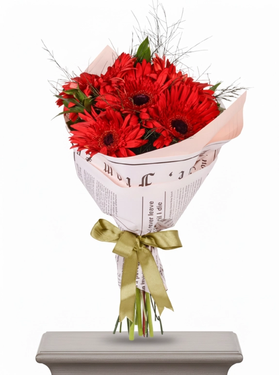 Kırmızı Gerbera Buketi